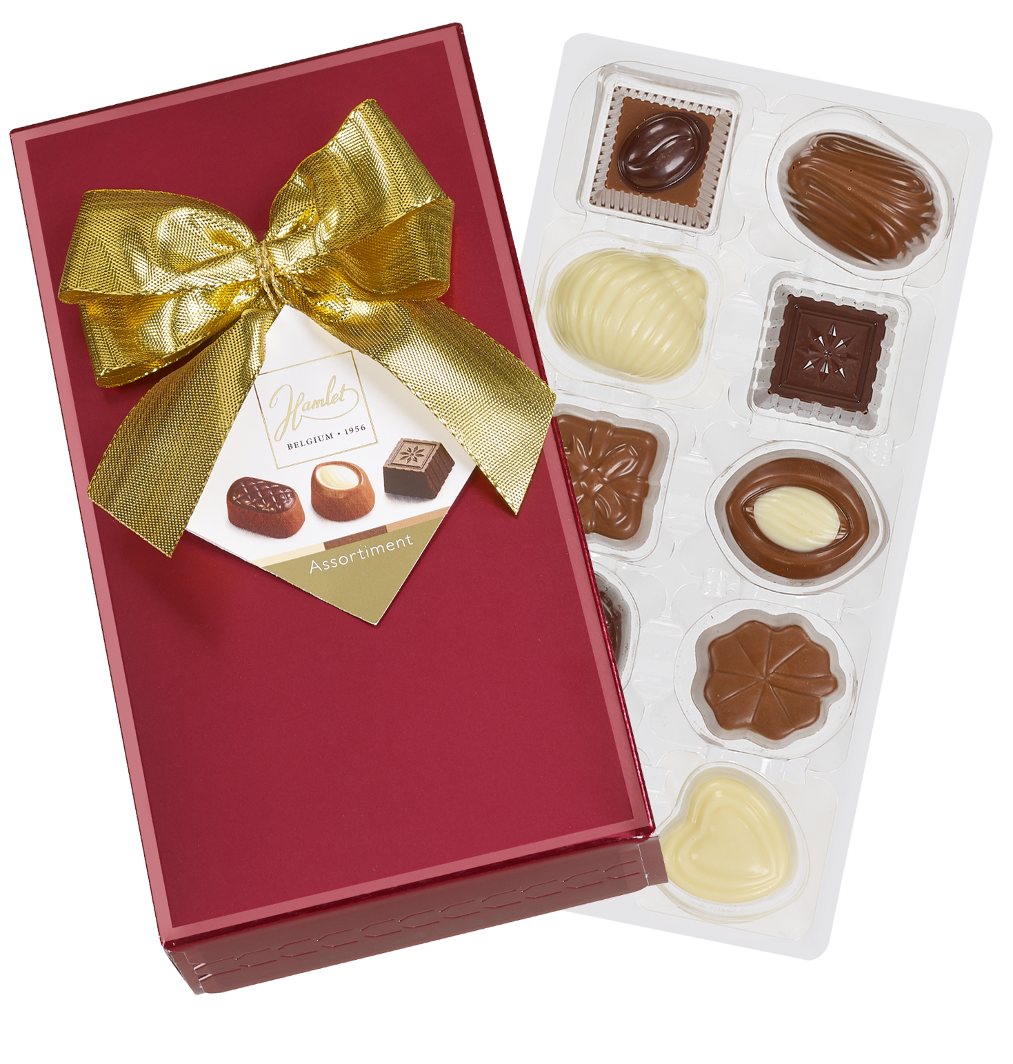 Röd metallic – Chokladask