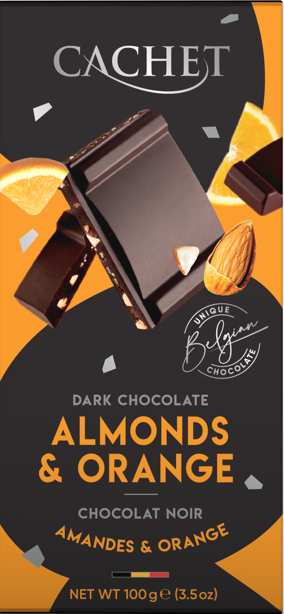 Mörk choklad med mandel & apelsin