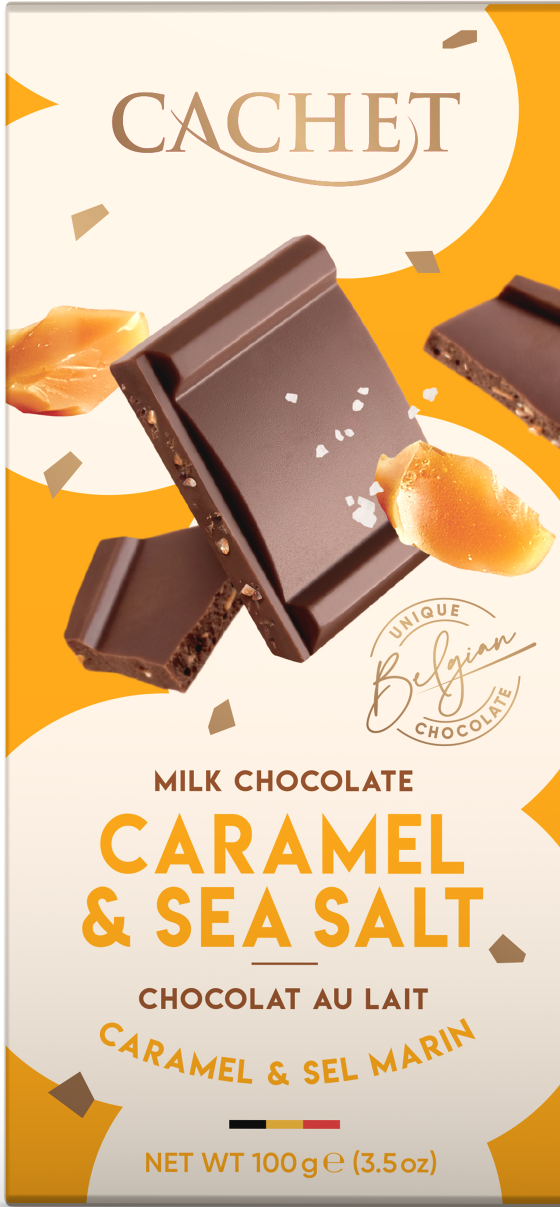 Mjölkchoklad med karamell & havssalt