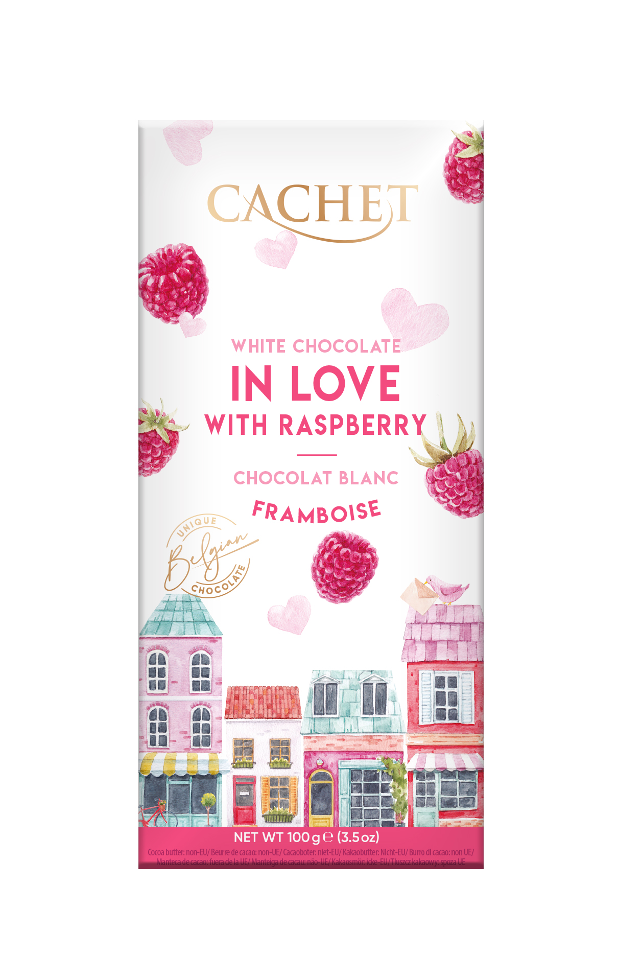 In love – vit choklad med hallon