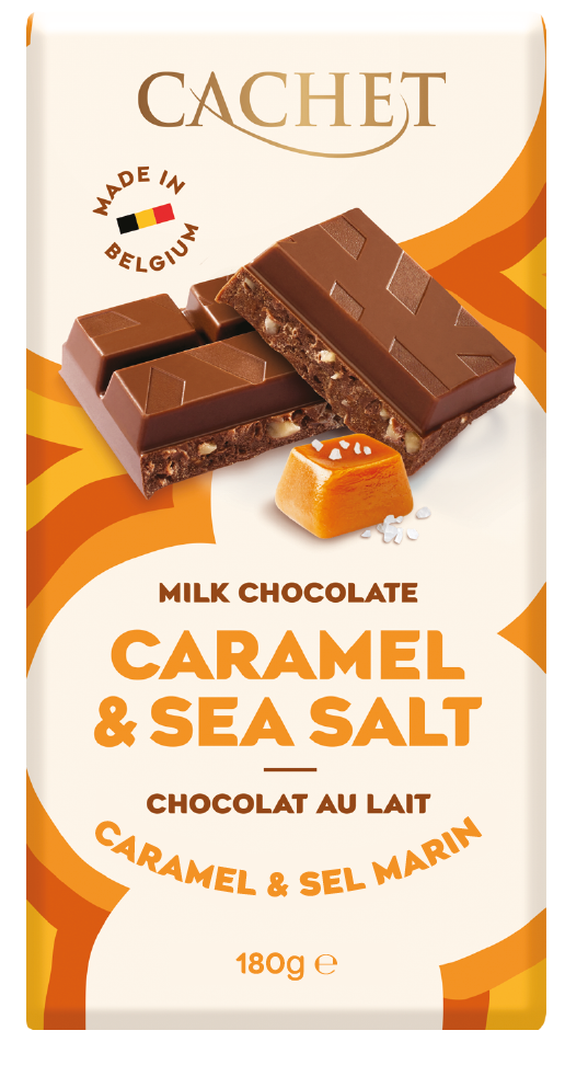 Mjölkchoklad med karamell & havssalt