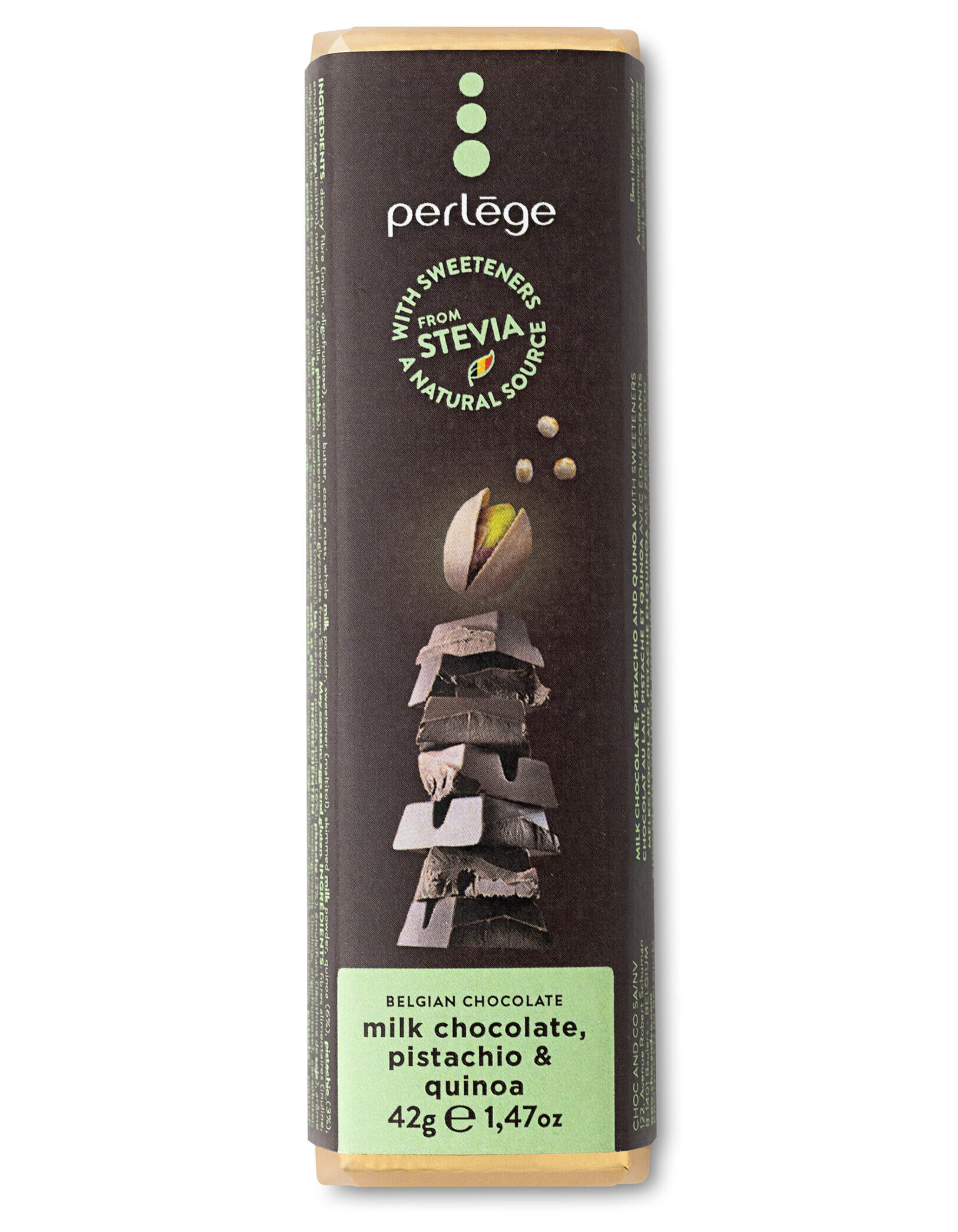 Mjölkchoklad med Pistage & Quinoa