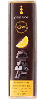 Mörk choklad med mörk ganache och apelsin