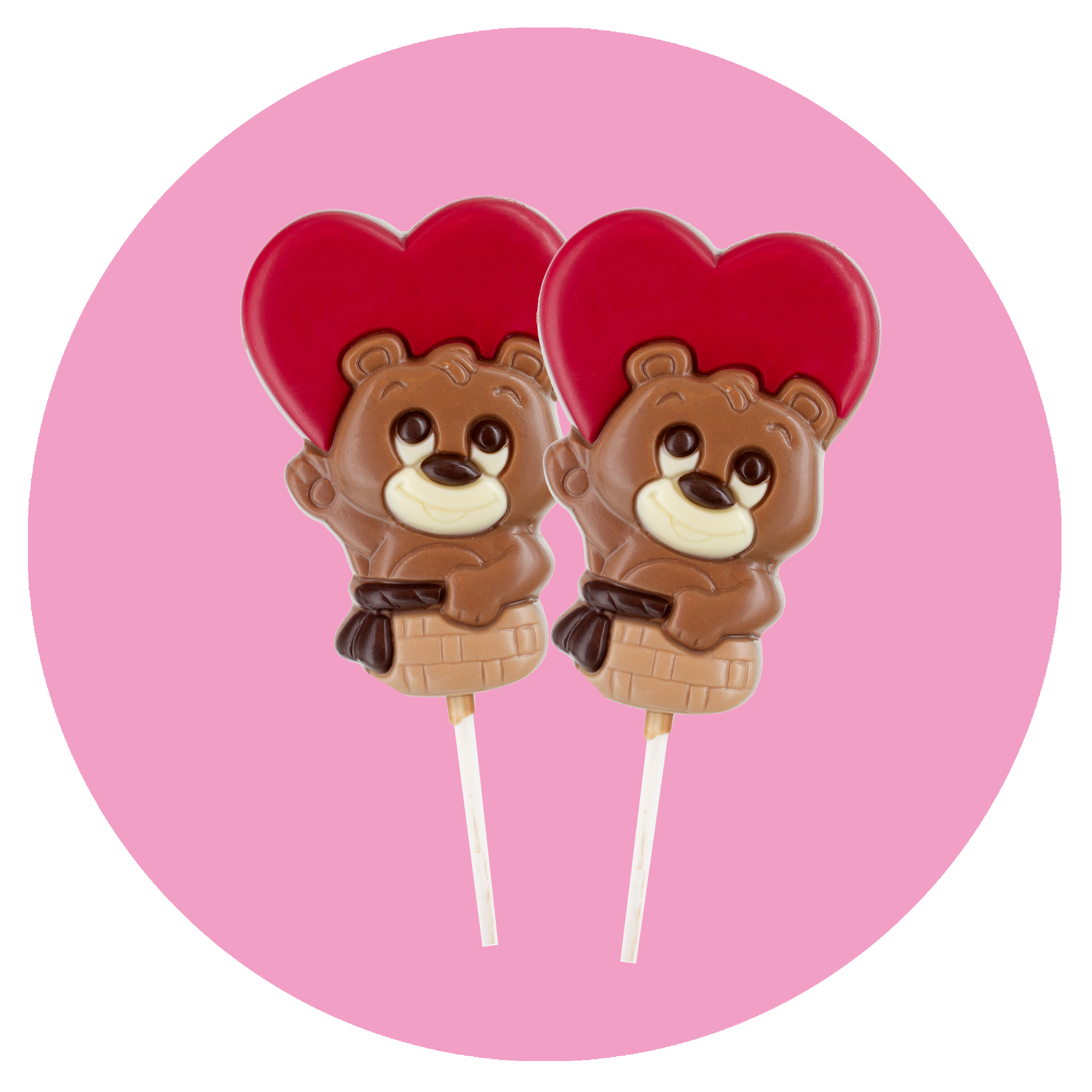 Nalle med hjärta – Chokladklubba