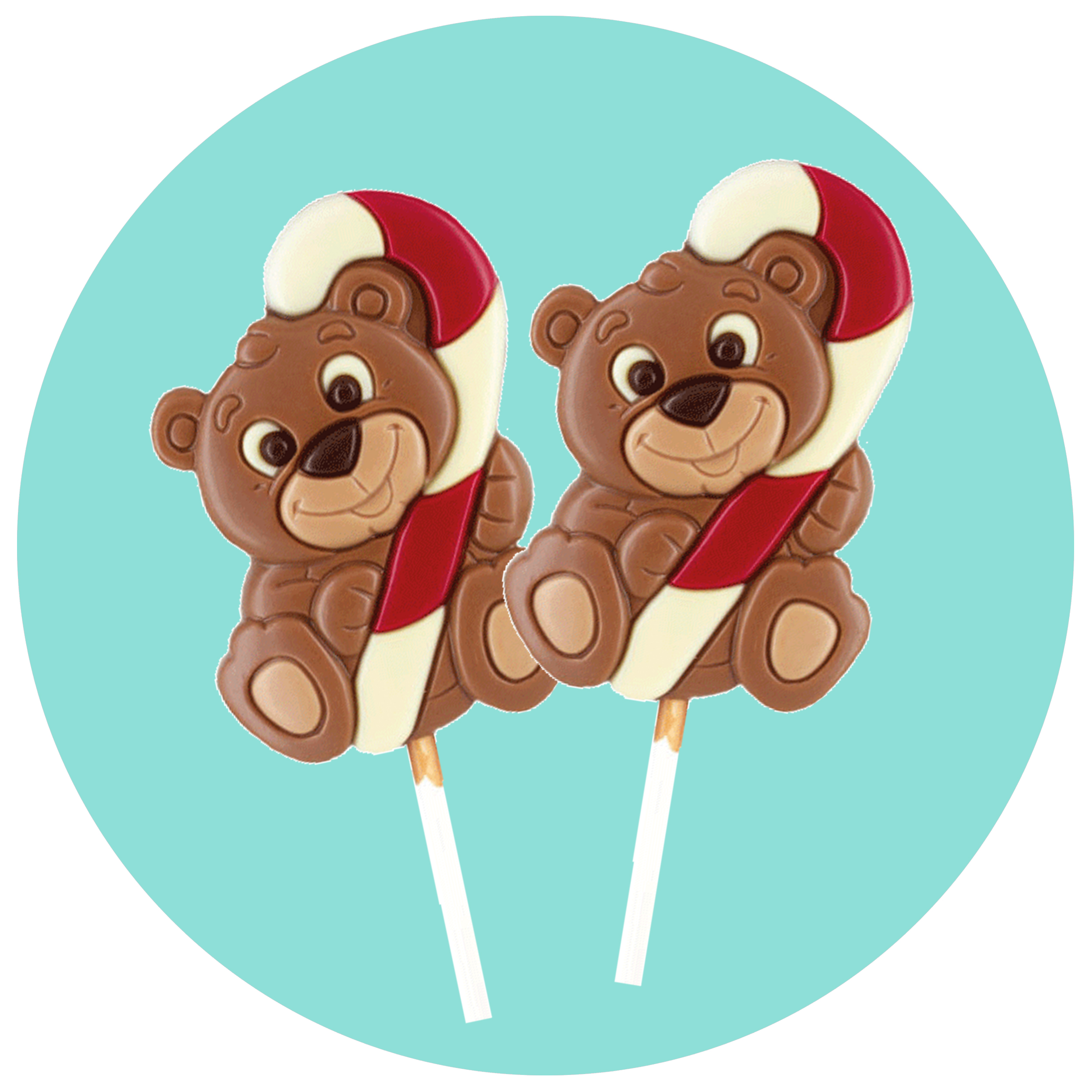 Nalle med polka – Chokladklubba